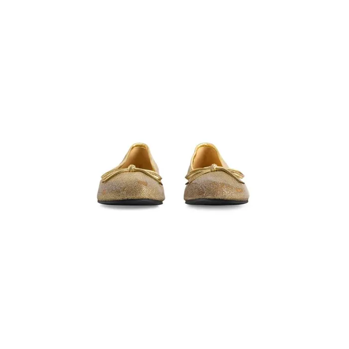 Women Sandals and Mules Balenciaga Leopold Ballerina In Gold