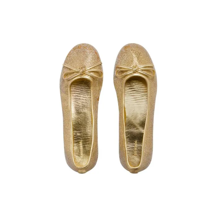 Women Sandals and Mules Balenciaga Leopold Ballerina In Gold