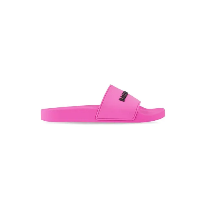Women Sandals and Mules Balenciaga Pool Slide Sandal In Fluo Pink