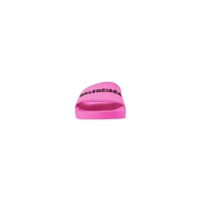 Women Sandals and Mules Balenciaga Pool Slide Sandal In Fluo Pink