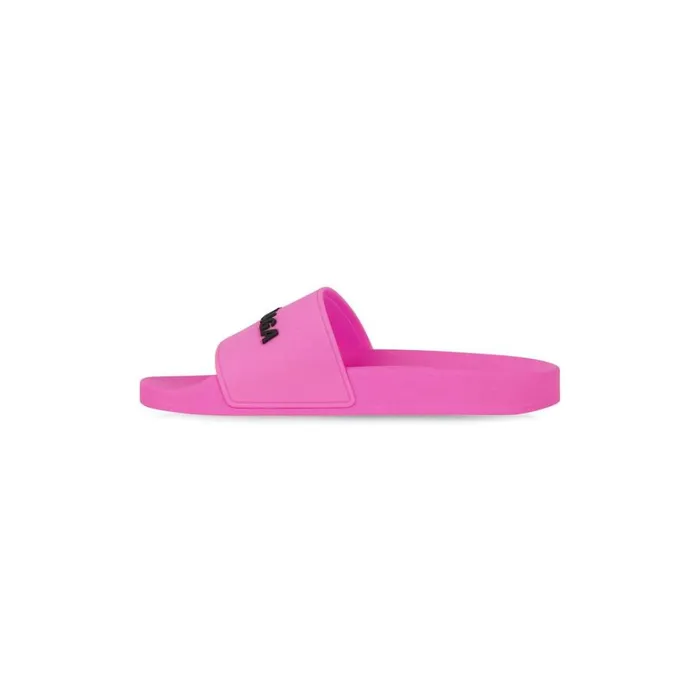 Women Sandals and Mules Balenciaga Pool Slide Sandal In Fluo Pink