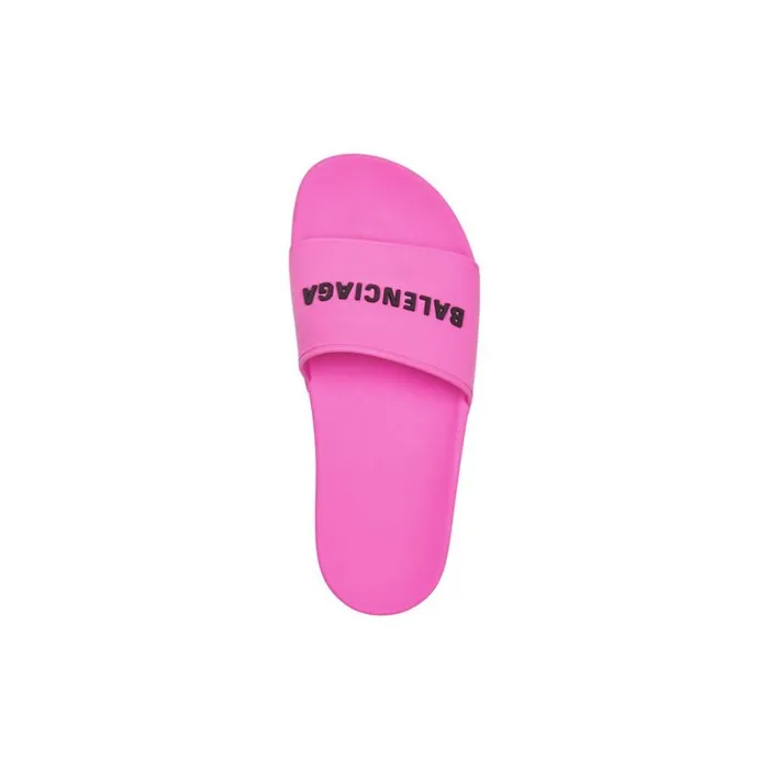 Women Sandals and Mules Balenciaga Pool Slide Sandal In Fluo Pink