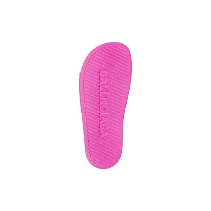 Women Sandals and Mules Balenciaga Pool Slide Sandal In Fluo Pink