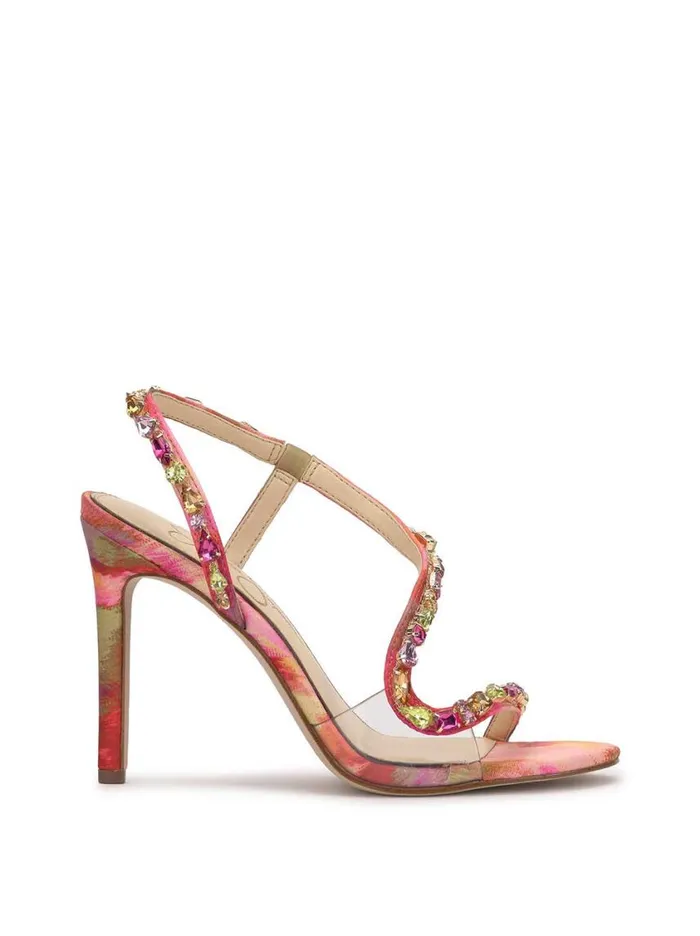 Women Sandals Jessica Simpson Jaycin High Heel In Pink Floral