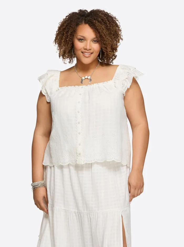 Women Sets Jessica Simpson Violetta Top In Gardenia