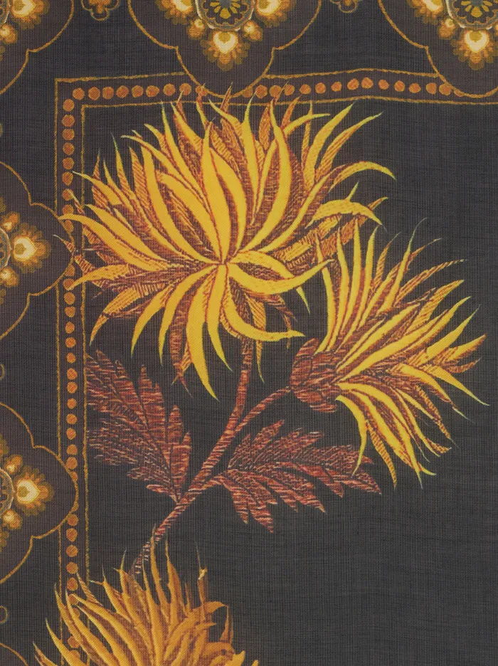 Women Shawl With Dahlias Etro Scarves And Silk