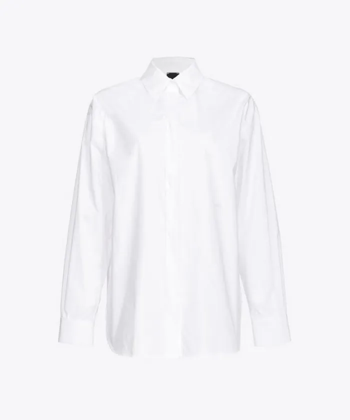 Women Shirts And Blouses Pinko Poplin Shirt Bright White