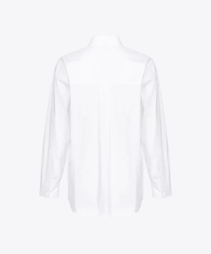 Women Shirts And Blouses Pinko Poplin Shirt Bright White Women Shirts And Blouses Pinko Poplin Shirt Bright White