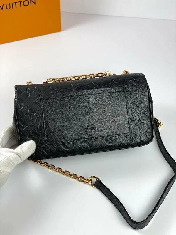 Women Shoulder and Totes Louis Vuitton Louis Vuitton Marceau Chain Bag Black M46200 8211 Louis Vuitton Handbag Store