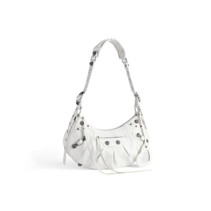 Women Shoulder Bags Balenciaga Le Cagole Small Shoulder Bag In White