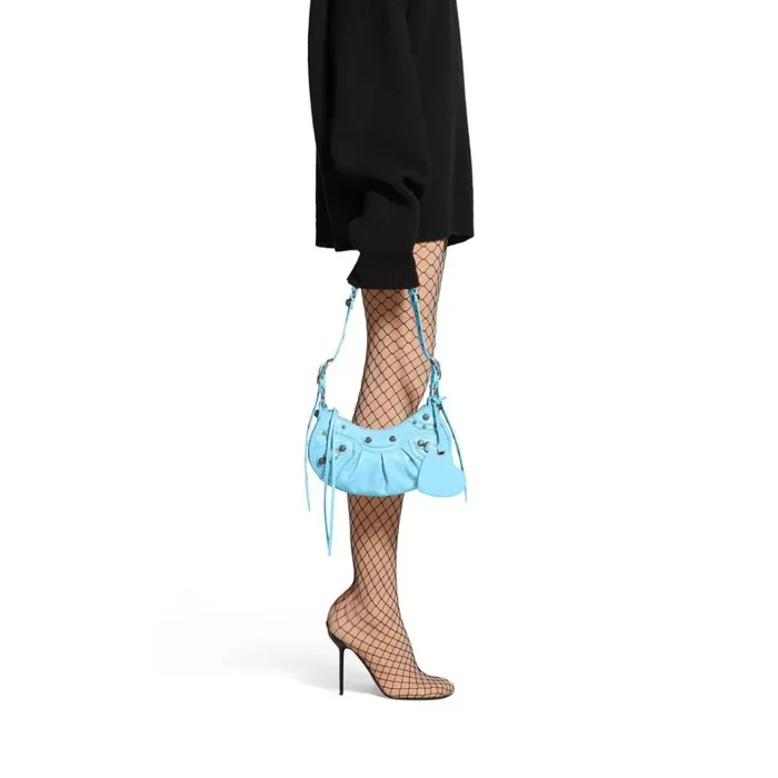 Women Shoulder Bags Balenciaga Le Cagole Xs Shoulder Bag In Light Blue