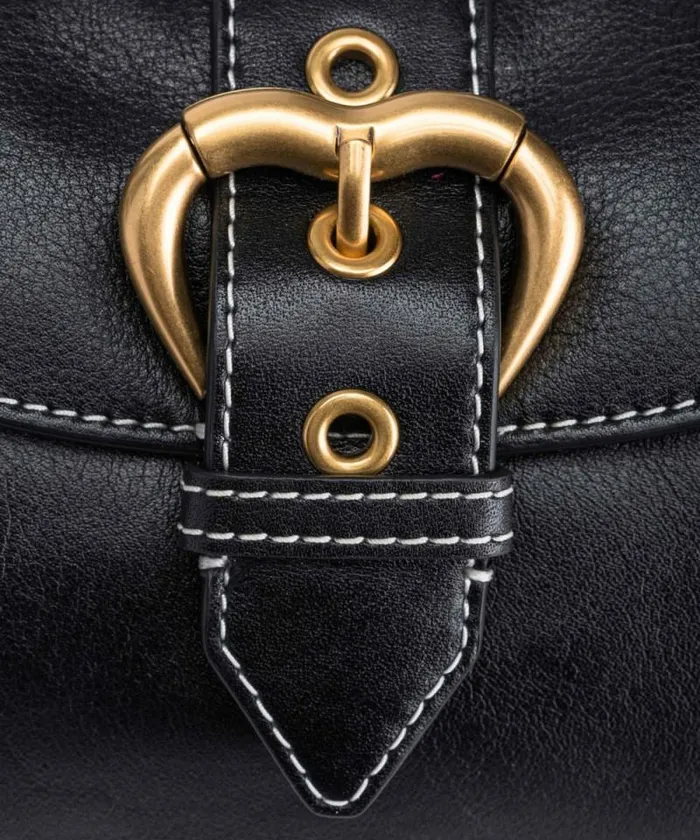 Women Shoulder Bags Pinko Jolene Small Shoulder Bag With Metal Strap Blackantique Gold Women Shoulder Bags Pinko Jolene Small Shoulder Bag With Metal Strap Blackantique Gold