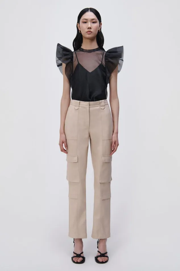 Women Signature Corina Top Black Jonathan Simkhai Tops and Bodysuits