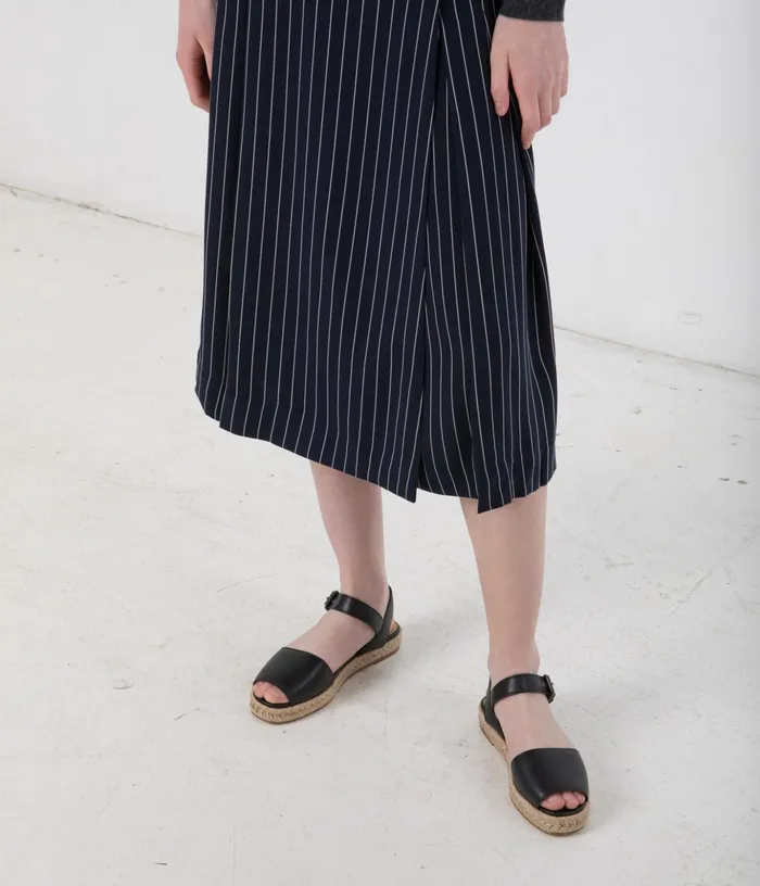 Women Simone Vegan Espadrille Sandals Black Matt and Nat Sandals
