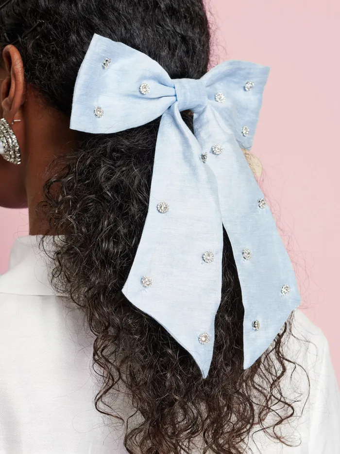 Women Sister Jane DREAM Honey Jewel Hair Bow Cornflower Blue