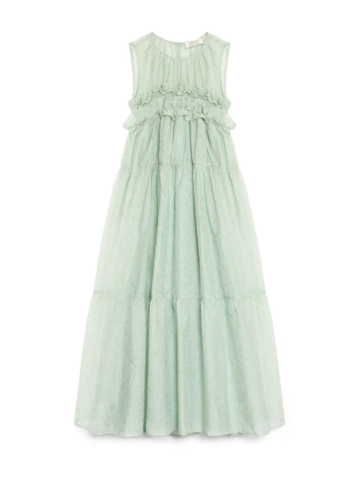 Women Sister Jane Dresses DREAM Perdita Organza Midi Dress Sage Green