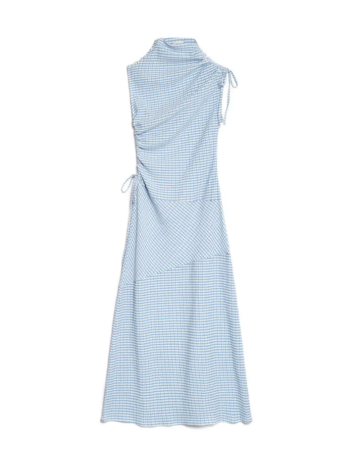 Women Sister Jane Dresses Ghospell Sana Gingham Midi Dress Checked Blue