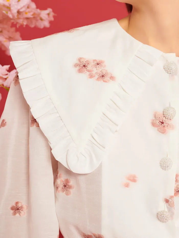 Women Sister Jane Tops DREAM Budding May Blouse Snow White
