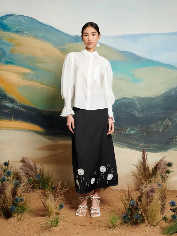 Women Sister Jane Tops DREAM Desert Hearts Blouse Pearl White