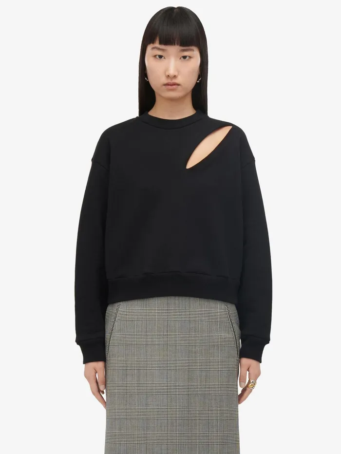 Women Skirts Alexander McQueen Prince Of Wales Pencil Skirt Blackivory