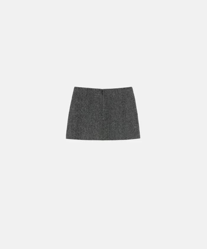 Women Skirts Pinko Tweed Aline Mini Skirt Blackwhite Women Skirts Pinko Tweed Aline Mini Skirt Blackwhite