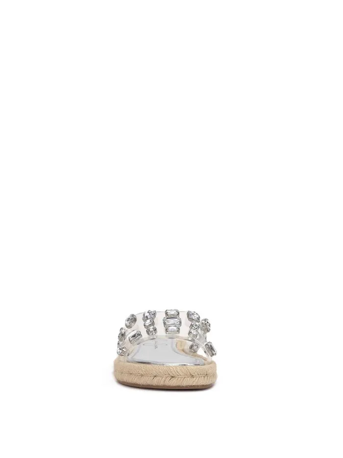Women Slides and Mules Jessica Simpson Jinka Espadrille Sandal In Clear