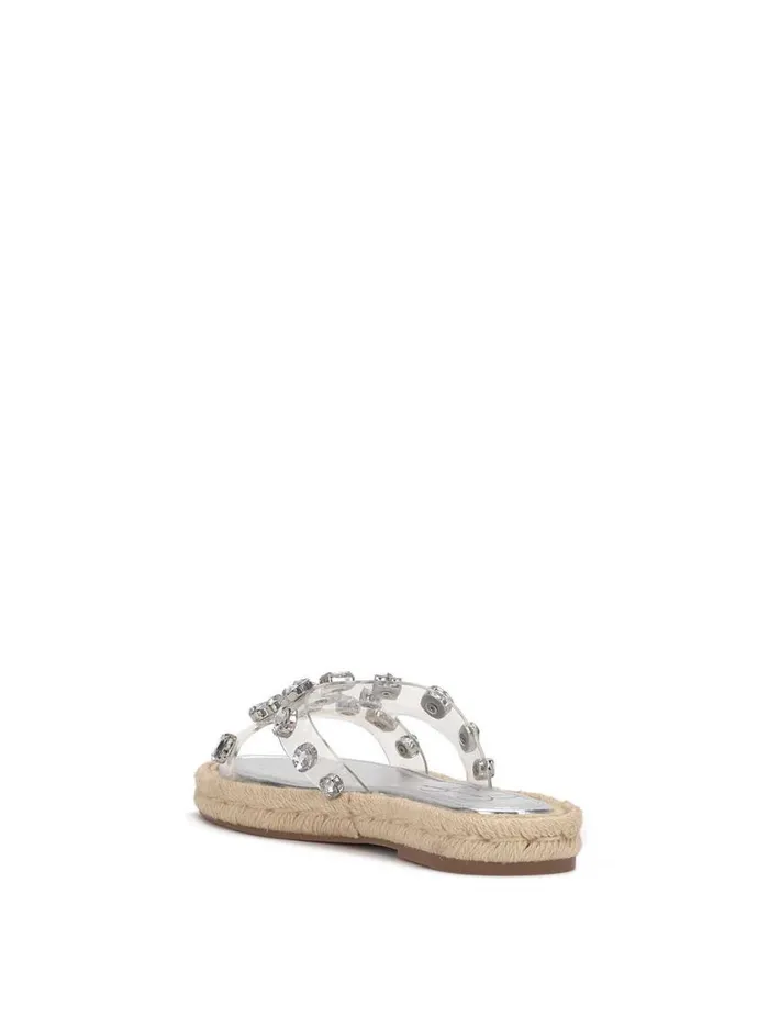 Women Slides and Mules Jessica Simpson Jinka Espadrille Sandal In Clear