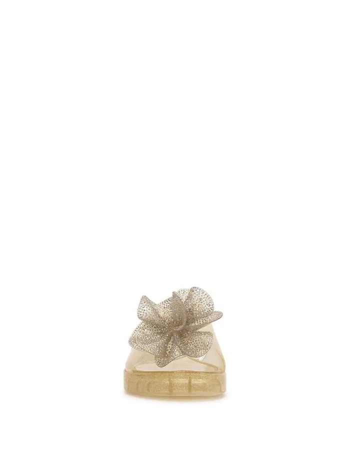 Women Slides and Mules Jessica Simpson Kerah Lucite Flower Sandal In Champagne