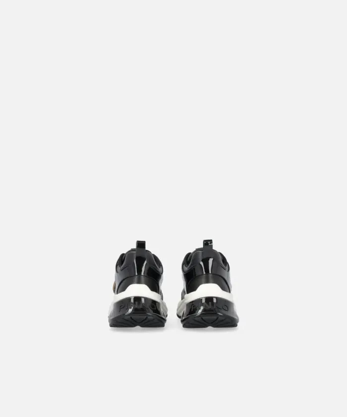 Women Sneakers Pinko Ariel Leathereffect Sneakers With Mirror Detailing Limo Black Women Sneakers Pinko Ariel Leathereffect Sneakers With Mirror Detailing Limo Black