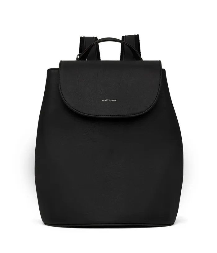 Women Soho Vegan Backpack 8211 Vintage Black Matt and Nat Backpacks