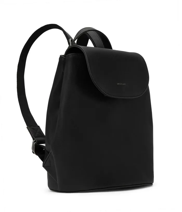 Women Soho Vegan Backpack 8211 Vintage Black Matt and Nat Backpacks