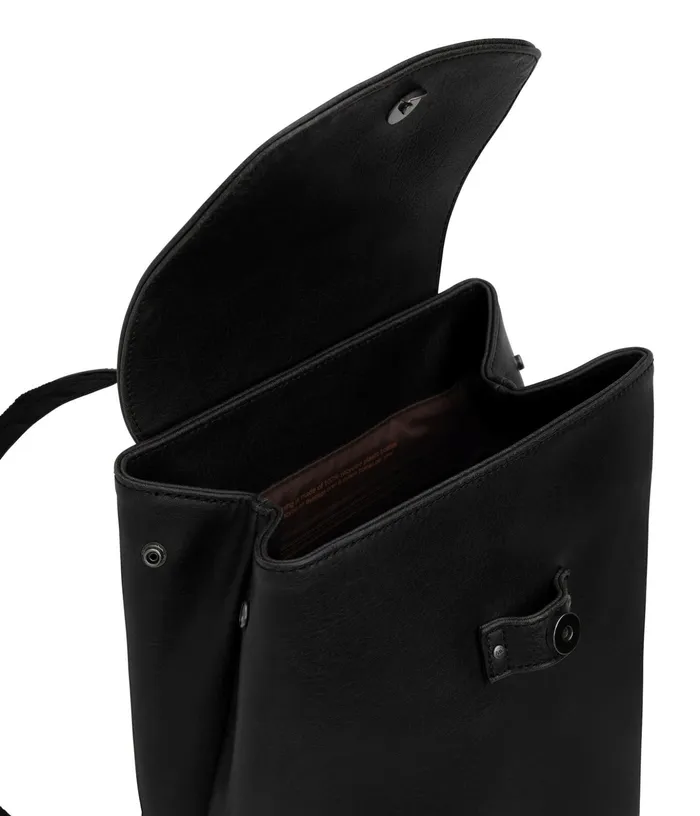 Women Soho Vegan Backpack 8211 Vintage Black Matt and Nat Backpacks