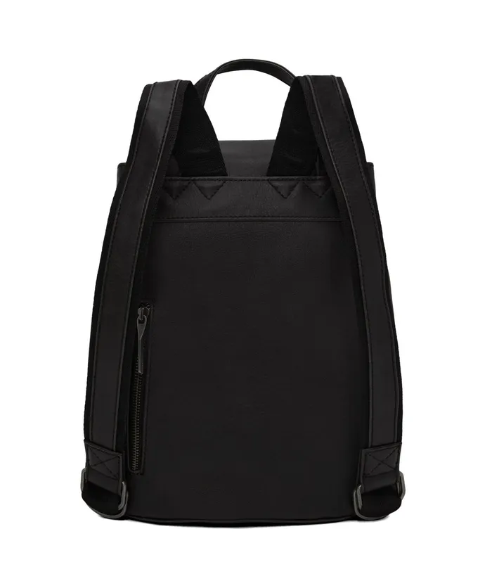 Women Soho Vegan Backpack 8211 Vintage Black Matt and Nat Backpacks