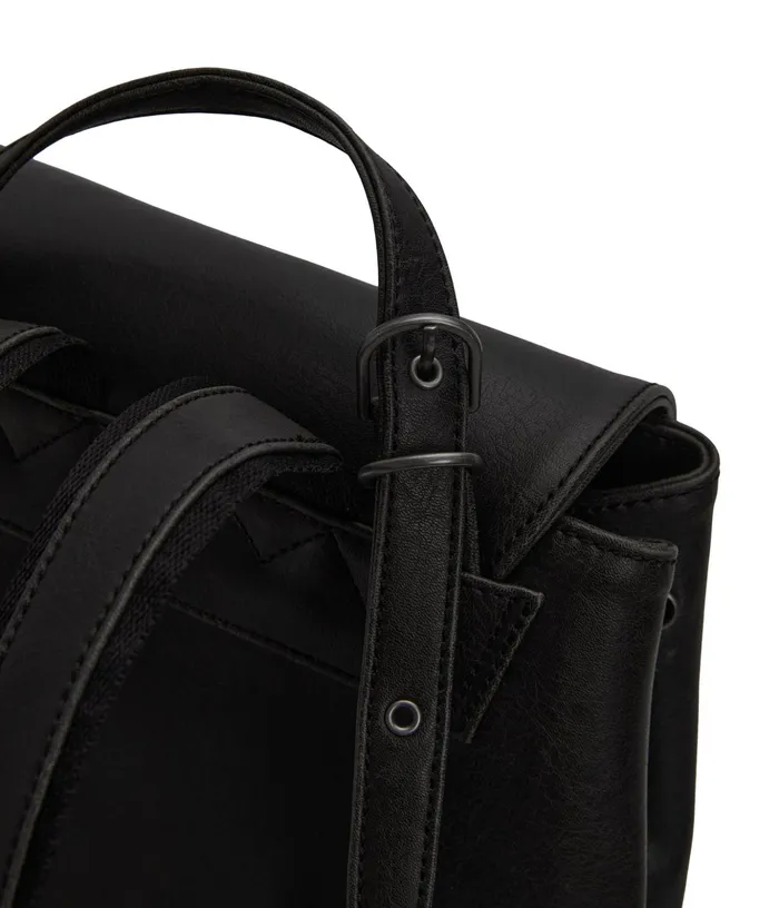 Women Soho Vegan Backpack 8211 Vintage Black Matt and Nat Backpacks