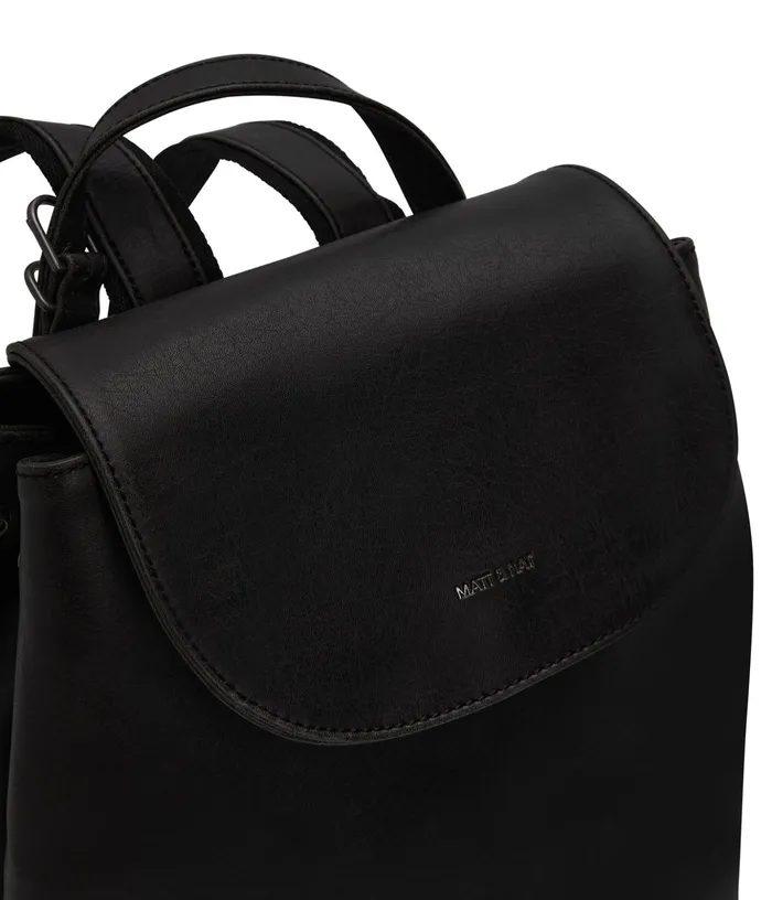 Women Soho Vegan Backpack 8211 Vintage Black Matt and Nat Backpacks