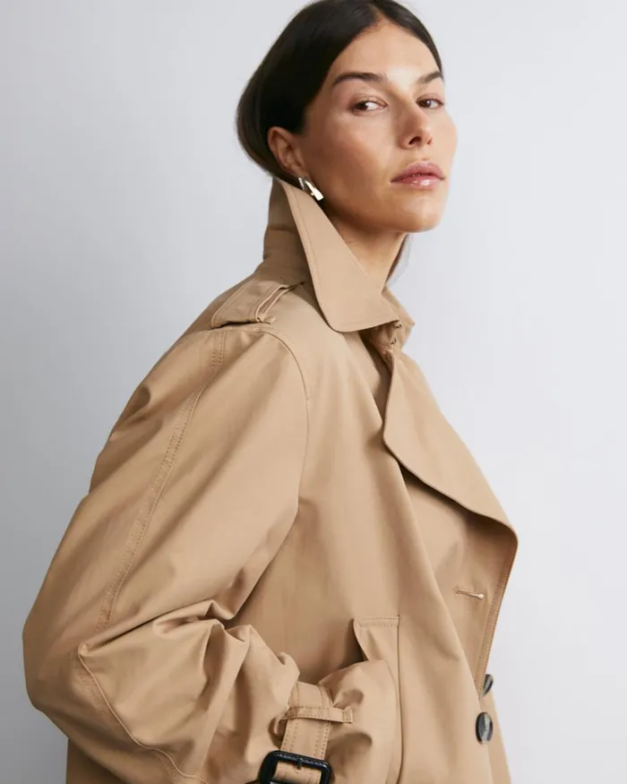 Women Sportscraft Jackets and Coats Audrey Crop Trench Pecan