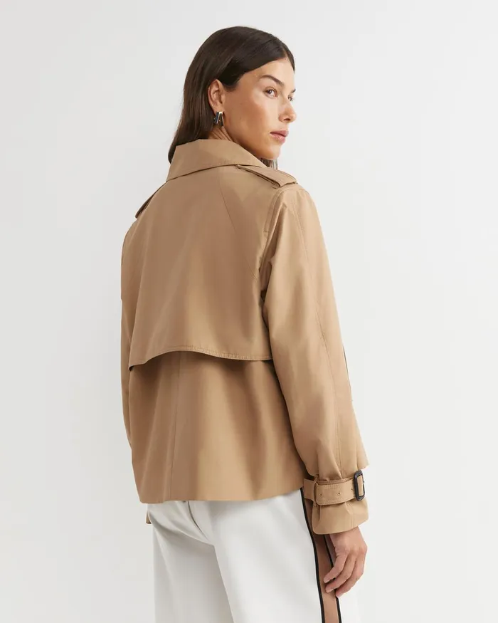 Women Sportscraft Jackets and Coats Audrey Crop Trench Pecan