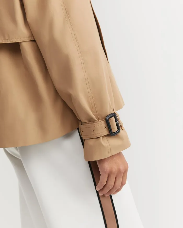 Women Sportscraft Jackets and Coats Audrey Crop Trench Pecan