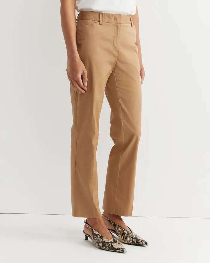 Women Sportscraft Pants Evie Straight Capri Pant Tan