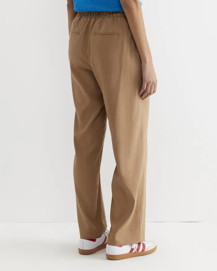 Women Sportscraft Pants Rosa Wide Leg Linen Pant Tan