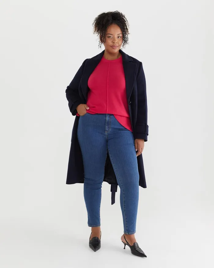 Women Sportscraft Plus Jackie High Waist Skinny Jean Mid Wash