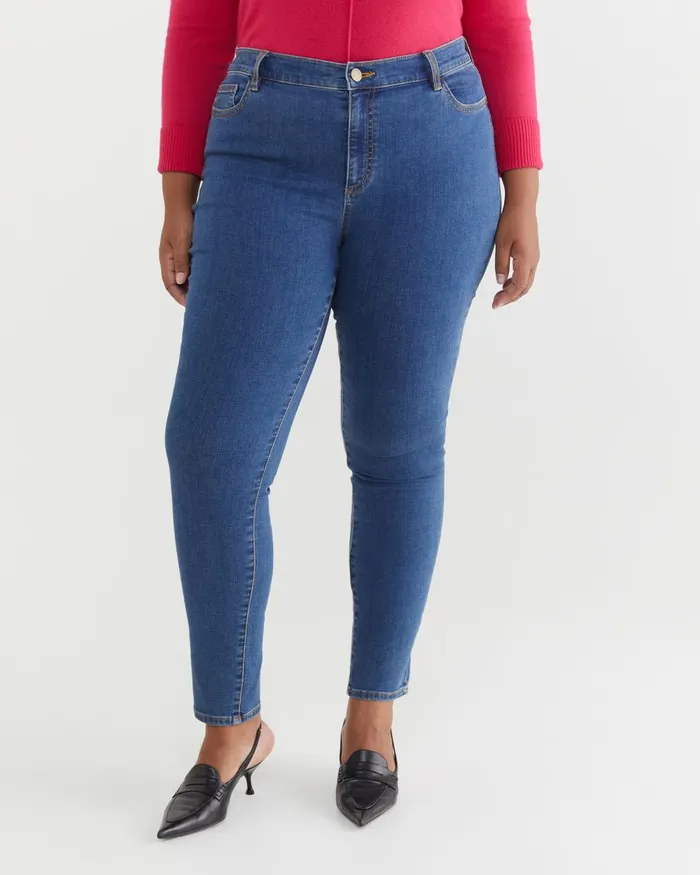Women Sportscraft Plus Jackie High Waist Skinny Jean Mid Wash