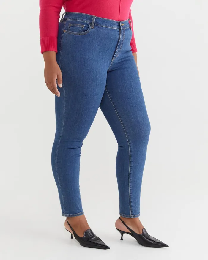 Women Sportscraft Plus Jackie High Waist Skinny Jean Mid Wash