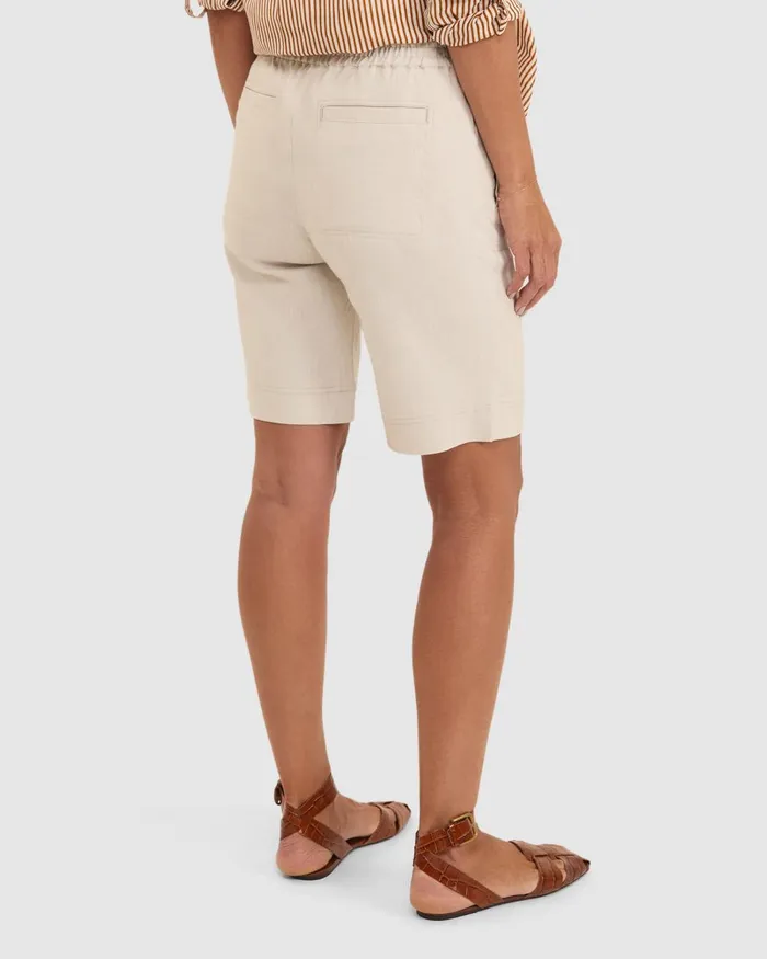 Women Sportscraft Plus Rosa Linen Short Natural