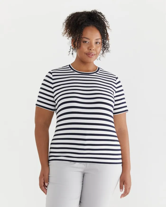 Women Sportscraft Plus The Perfect TShirt Navywhite