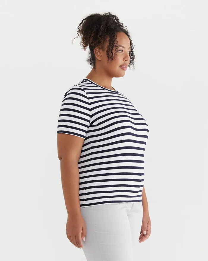 Women Sportscraft Plus The Perfect TShirt Navywhite