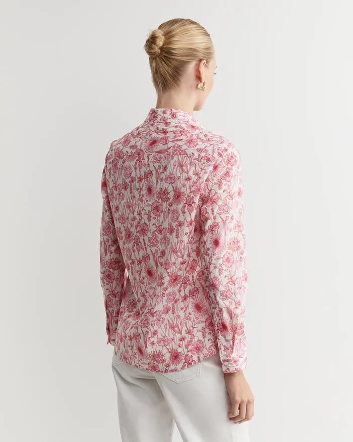 Women Sportscraft Shirts Muse Liberty Long Sleeve Shirt Whitepink
