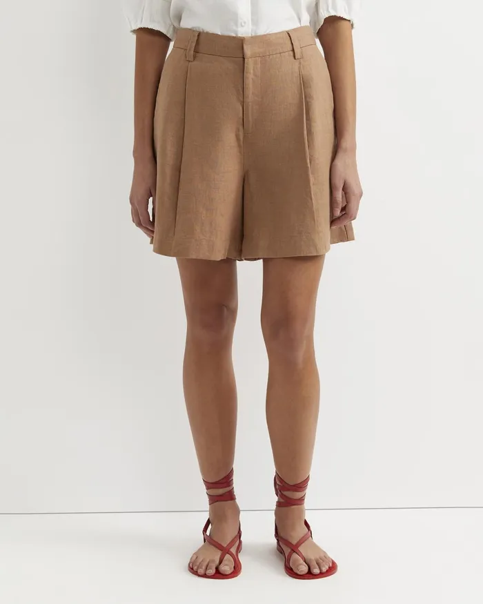 Women Sportscraft Shorts Lilou Linen Short Tan