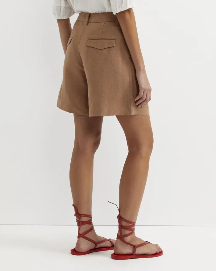 Women Sportscraft Shorts Lilou Linen Short Tan