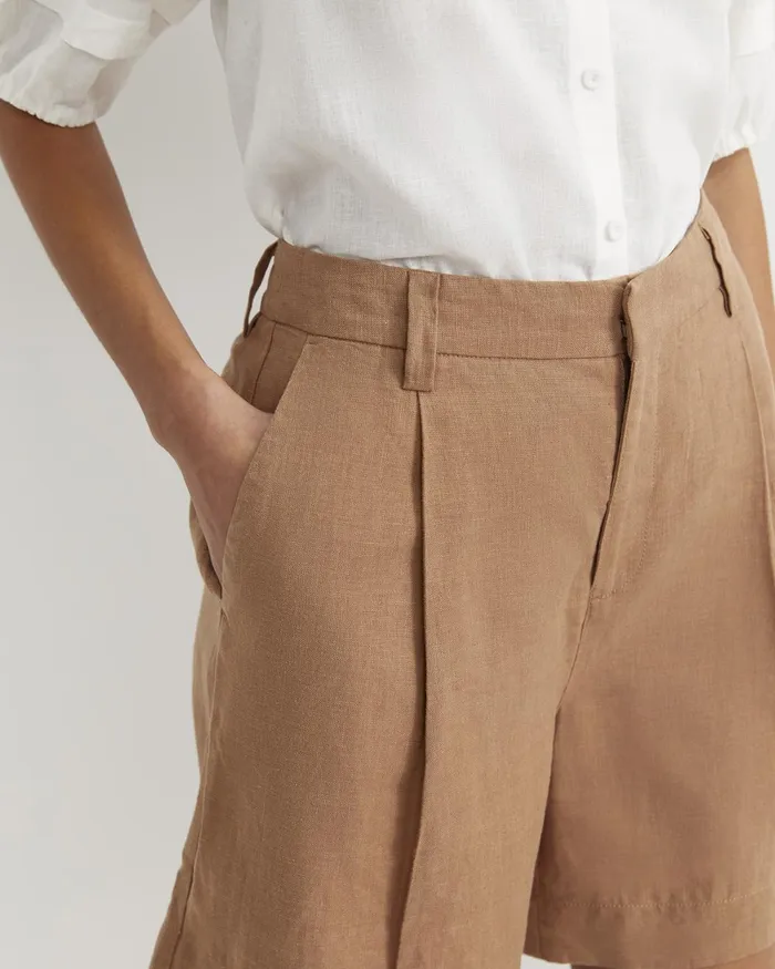 Women Sportscraft Shorts Lilou Linen Short Tan